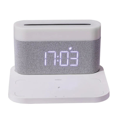 TechLumi - Station de Charge 15W avec Réveil Lumineux Intégré