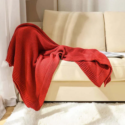 Couverture en tricot torsadé douce et confortable