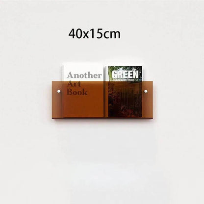 Étagère flottante en acrylique fluorescent des années 80