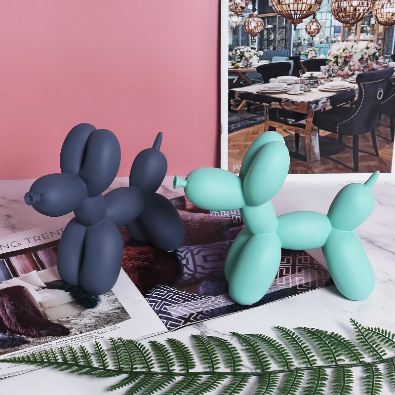 Floroux decorative resin figurine for dog | Nordic style | Decoration for living room and children's room | Gift idea