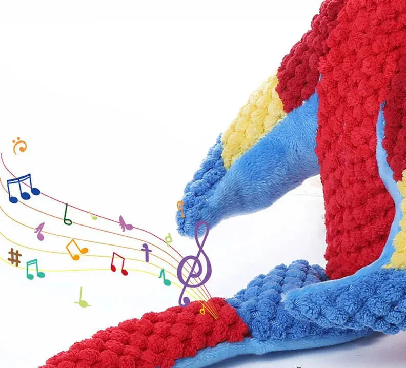 Floroux - Jouet à mâcher durable pour chiens avec design de perroquet