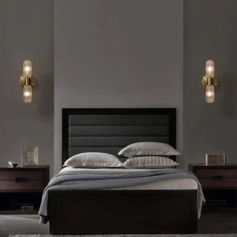 Plafonniers muraux en or de luxe rayonnants