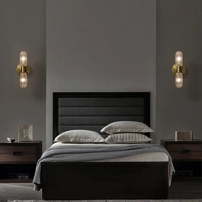 Plafonniers muraux en or de luxe rayonnants