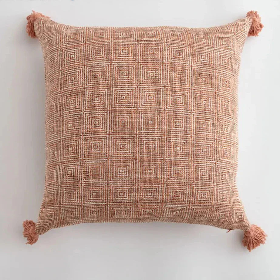 Elegance Loft Housse de coussin - Housse de coussin avec des franges ludiques pour tout intérieur