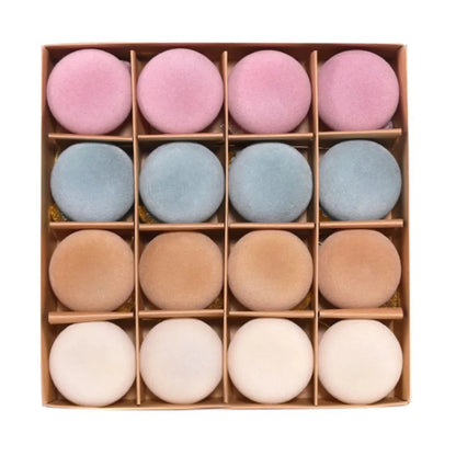 Ensemble de boules décoratives en velours pour Noël - Sphères décoratives pour arbre et décoration de vacances, accent festif élégant 16PCS 6cm (2,3 pouces)