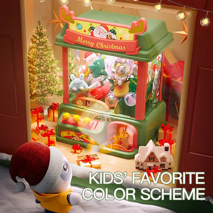 Machine à Haricots Interactive Noël Poupée Premium Set A - Jouet Amusant à Monnaie pour Enfants, Idée de Cadeau Festif