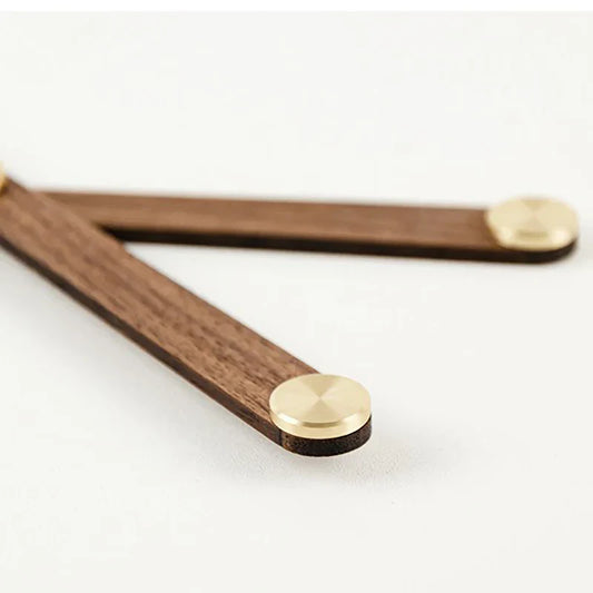 WoodSphere Horloge - Grande Horloge Murale DIY en Noyer