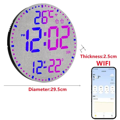 WiFiTime Horloge - Horloge mural LED intelligent avec calendrier