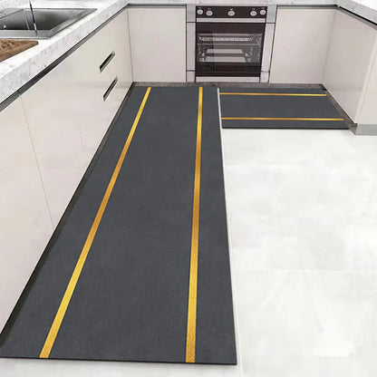 Tapis couloir doux et antidérapant – Tapis de sol polyvalent et lavable pour la cuisine, la chambre, le salon, le couloir et la salle de bain
