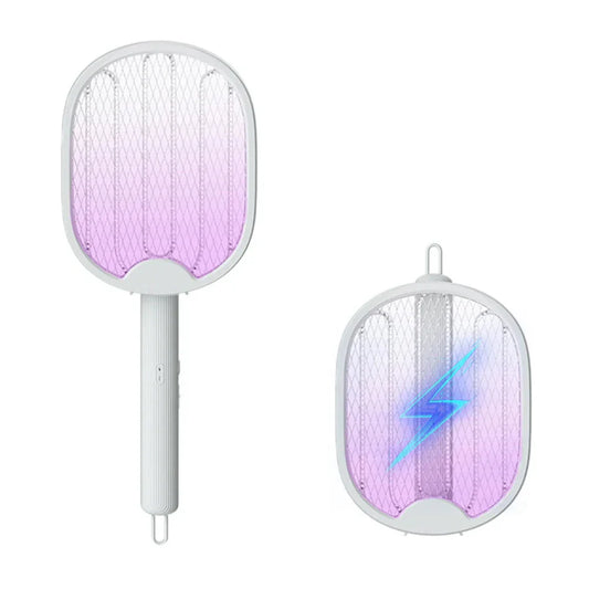 Exterminateur électrique de moustiques pliable, piège à mouches, raquette à moustiques rechargeable USB, exterminateur d'insectes avec lumière UV, exterminateur d'insectes, 3000 V