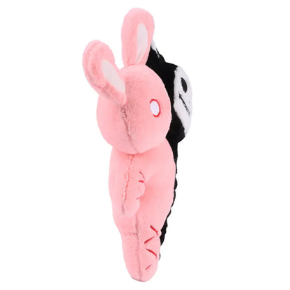 Floroux - Lapin en peluche mystérieux avec double crâne pour Halloween