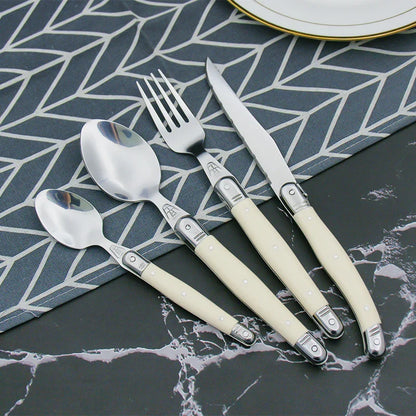 Set de couverts Laguiole couleur ivoire