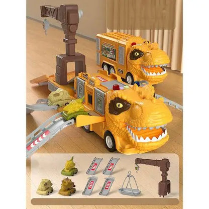 DinoRoar Truck - Voiture d'aventures pliable de dinosaures
