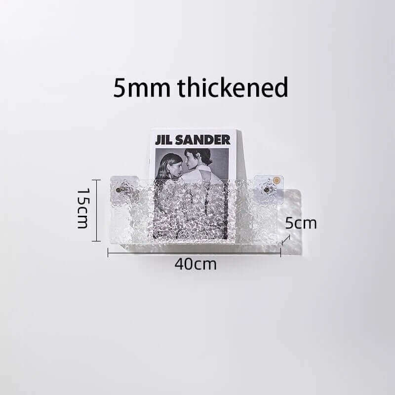 Étagère flottante en acrylique fluorescent des années 80