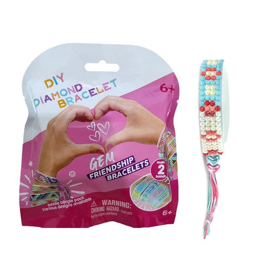 Bracelet de peinture diamant DIY réglable pour enfants et adultes - Artisanat de bijoux créatif avec art de broderie