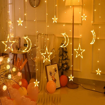 LumiresFestives Guirlande - Envoûtantes Étoiles et Lunes Sangle