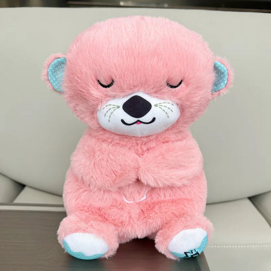 Ours en Peluche Respirant - Musique Apaisante et Lumière pour Bébés, Compagnon de Sommeil pour Enfants, Cadeau Parfait pour Nouveaux Parents