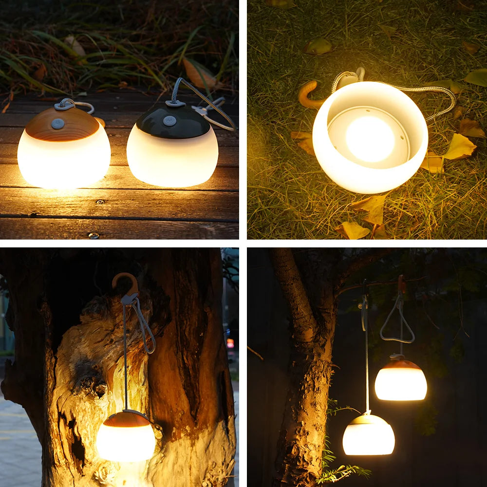 CampGlow - Lampe de camping rétro rechargeable avec USB