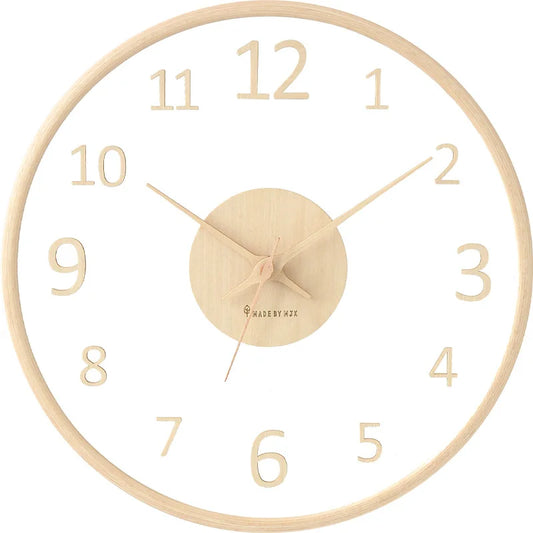 Floroux Mesure du Temps | Horloge Murale en Verre Élégante pour Votre Maison