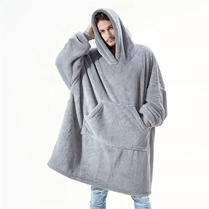 FleeceHaven Sweatshirt - Luxe Flanel Couverture pour Confort d'Hiver