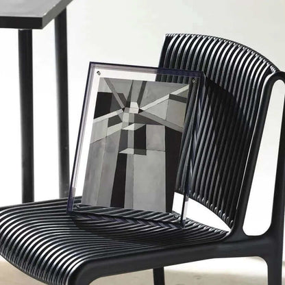 Cadre photo flottant en acrylique fluorescent des années 80