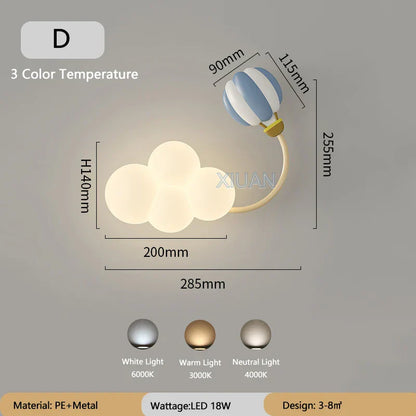 CartoonAirplane Light – Lampe murale ludique pour la chambre d'enfant