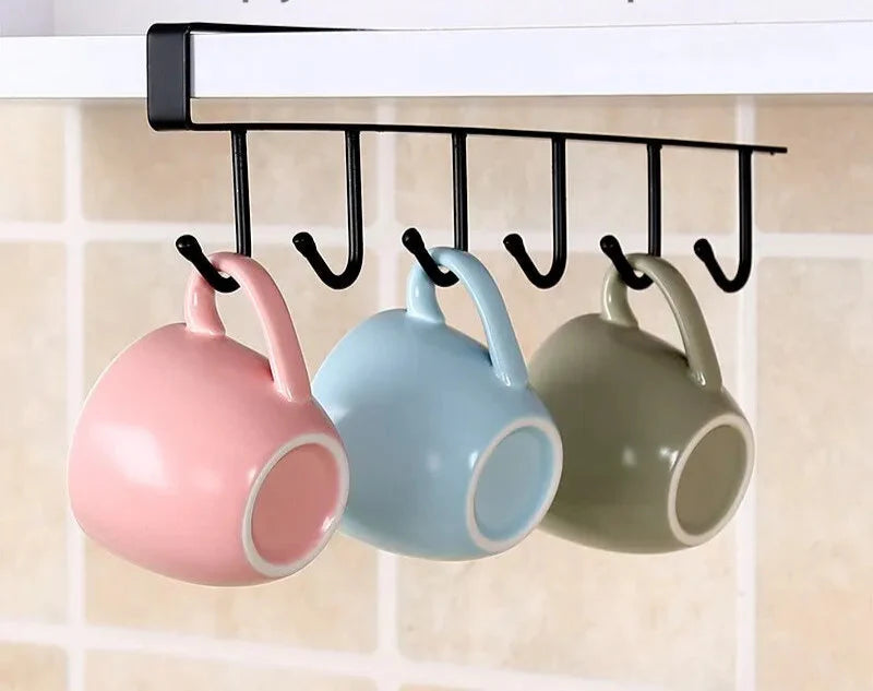 Crochets de cuisine sans clous Winnie – Étagère de stockage multi-niveaux