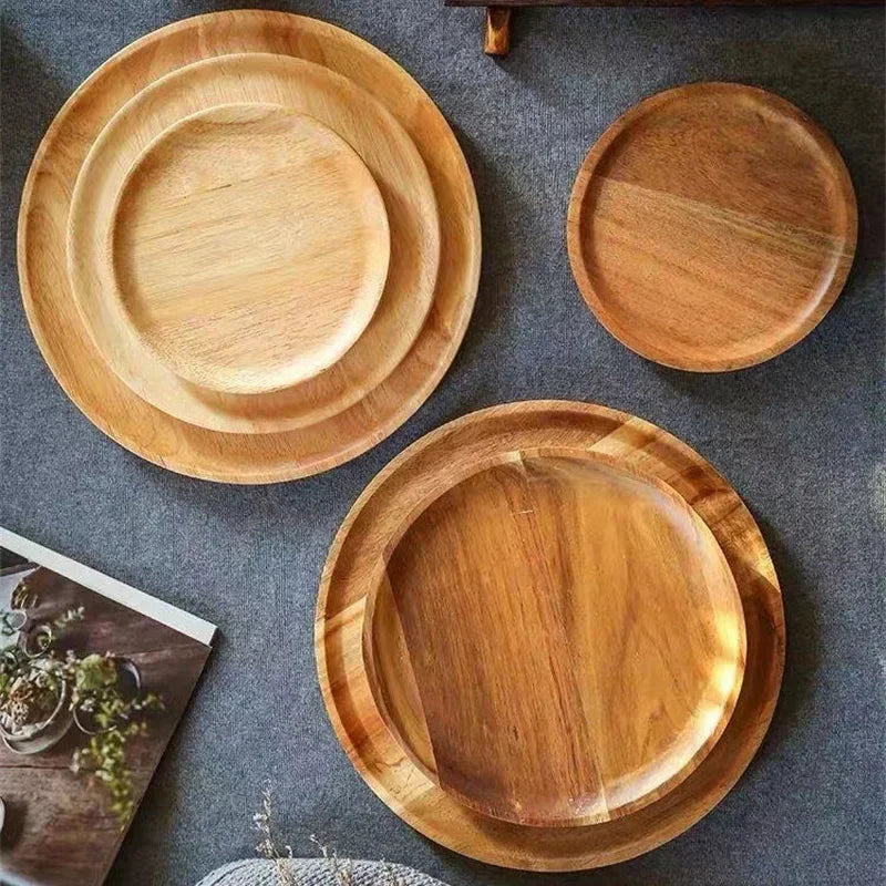Floroux Tray Collection | High-quality acacia wood plates | Sustainable and elegant table decoration