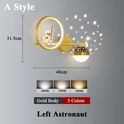 Applique murale Space Sconce projecteur d'étoiles en métal