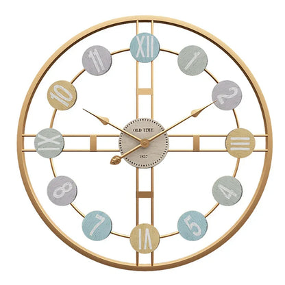 Floroux | Horloge murale vintage grande