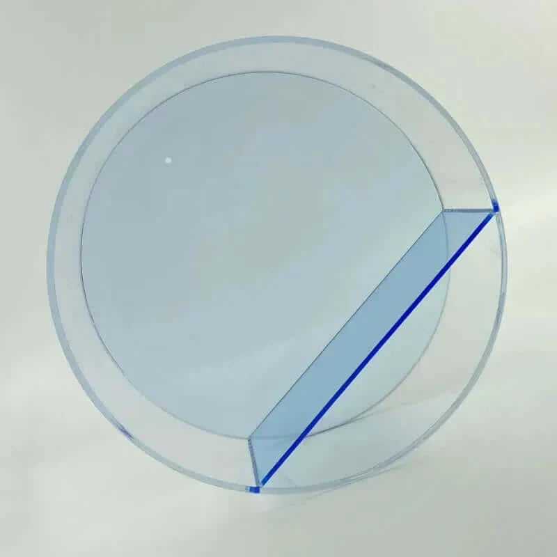 Étagère d'affichage murale ronde en acrylique des années 80