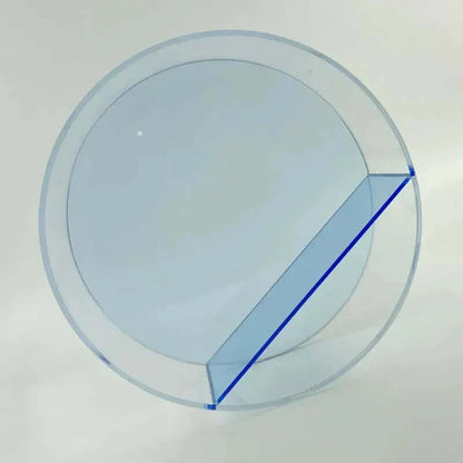 Étagère d'affichage murale ronde en acrylique des années 80