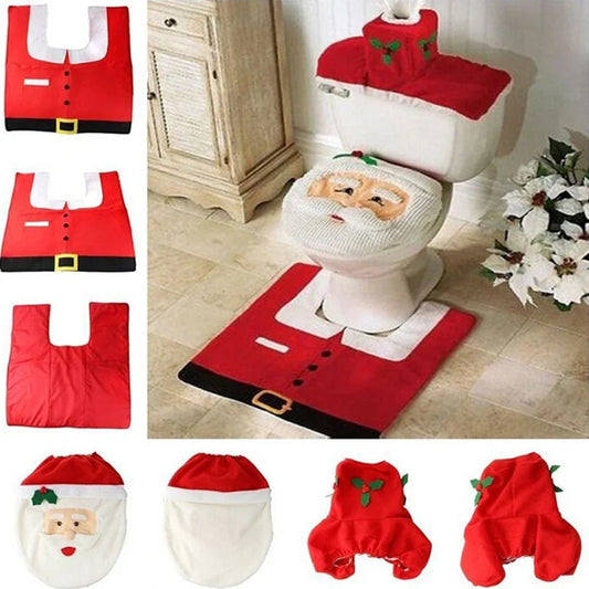 Floroux | Housse de siège de toilette avec motif de Noël