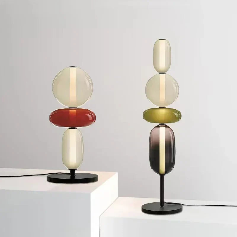 ChromaLuxe - Designer Lampe de Sol avec Accents de Couleur pour une Ambiance Éclatante