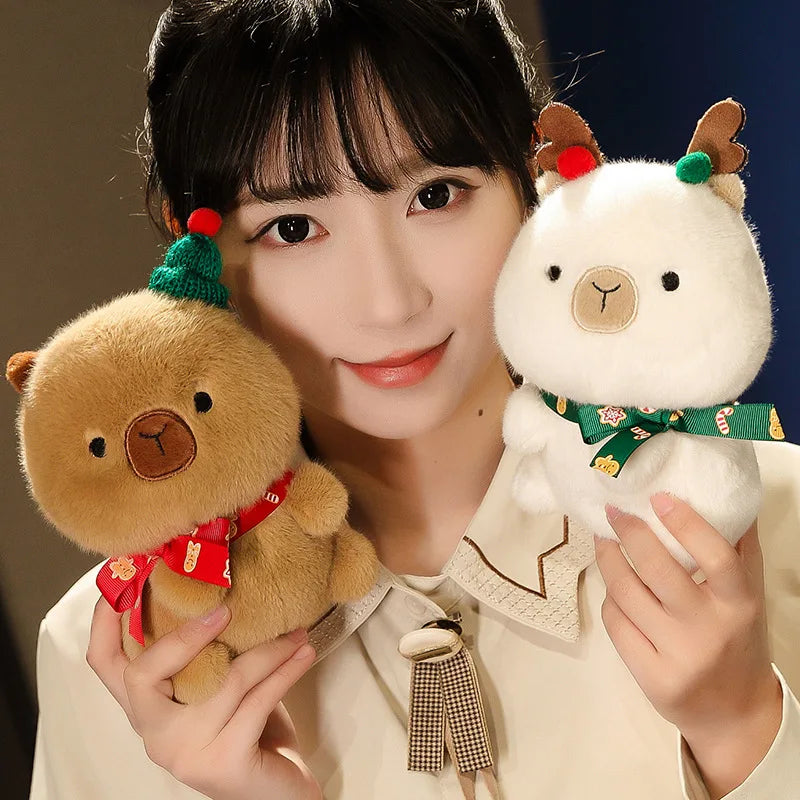 Floroux - Ensemble de câlins de Noël charmant avec ours, renne, pomme et sapin