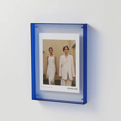 Floroux | Double-sided acrylic photo frame | Transparent and modern | Magnetic | Ideal for home and office