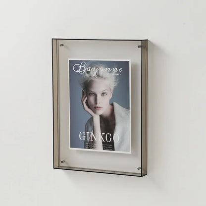 Floroux | Double-sided acrylic photo frame | Transparent and modern | Magnetic | Ideal for home and office
