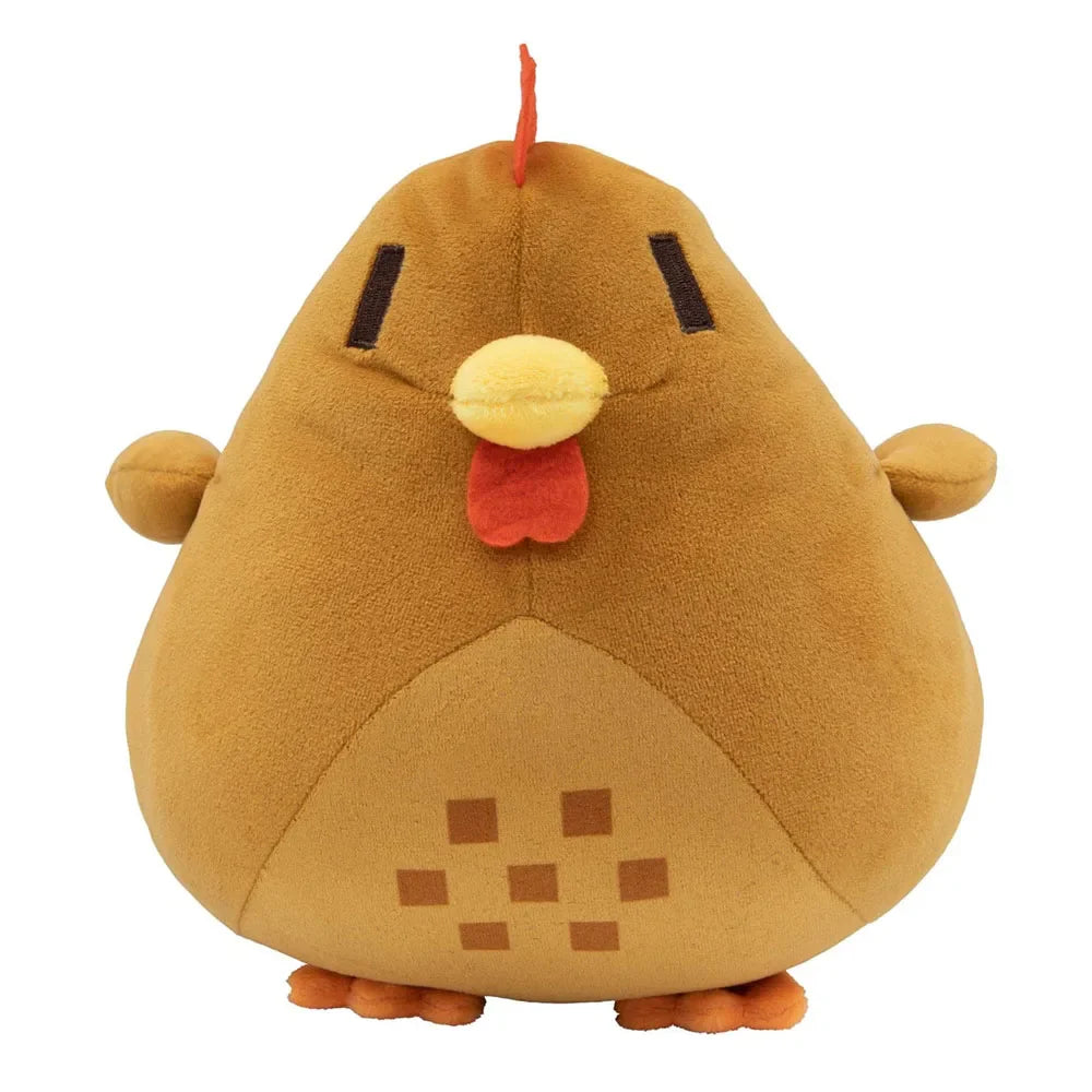 Adorable Coussin Poulet en Peluche - 20 cm (7,8 pouces) Animal en Peluche Doux pour Enfants, Parfait Cadeau d'Anniversaire ou de Noël en Bleu, Marron, Gris et Blanc