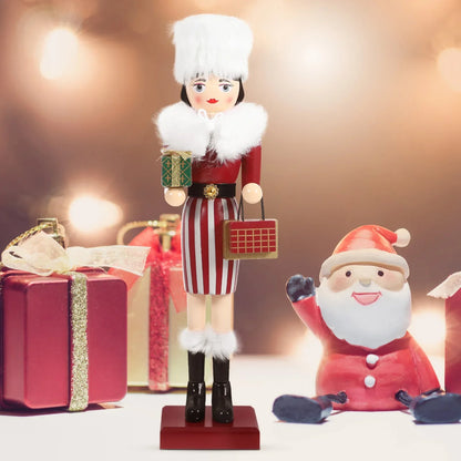 Casse-noisette en bois élégant - Classique festif