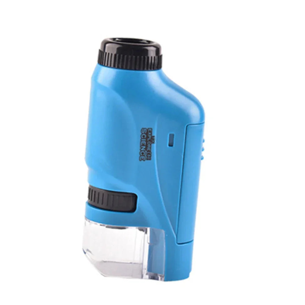 Microscope pour enfants 60-120x avec caméra et 8 lumières LED - Loupe éducative pour jeunes explorateurs