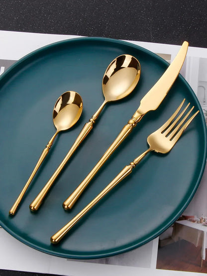 Floroux | Ensemble de couverts Luxe Or Mat