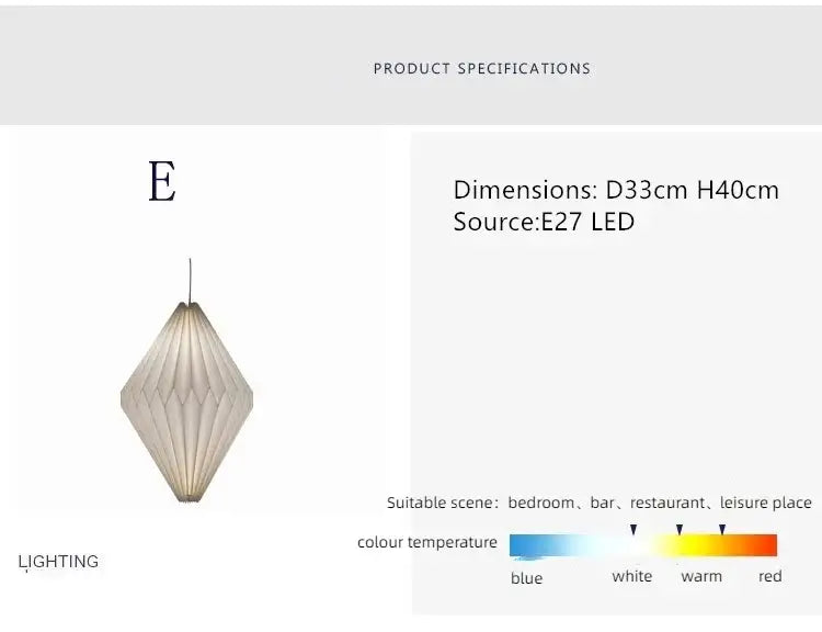 Élégante lanterne en papier inspirée par l'origami
