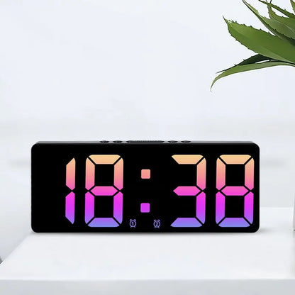 Floroux LED alarm clock with voice control | Silent night mode | Modern design