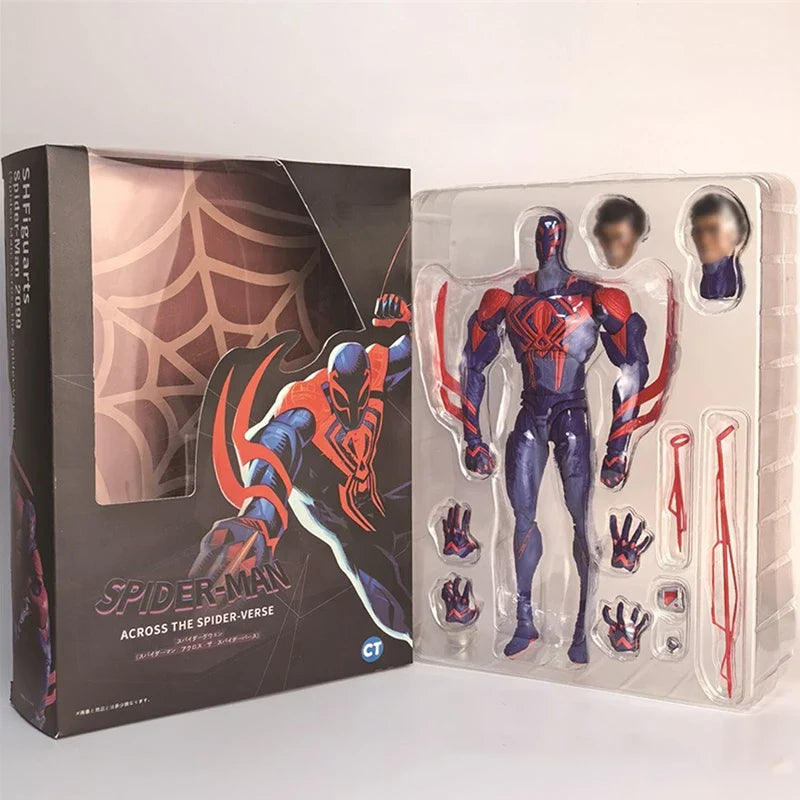 Figurine Action PVC Spider-Man 2099 - Poupée collectible Miles Morales pour les fans, cadeau parfait pour les enfants et les collectionneurs