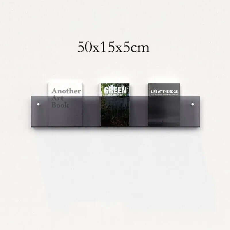 Étagère flottante en acrylique fluorescent des années 80