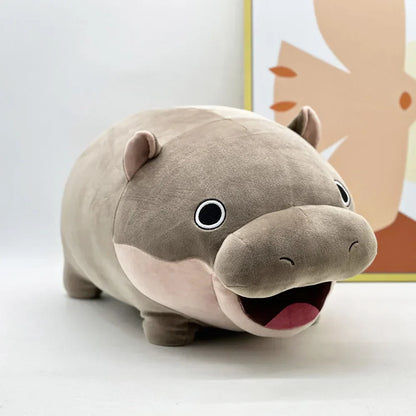 Floroux - Hippopotame en peluche câlin pour enfants à jouer et rêver