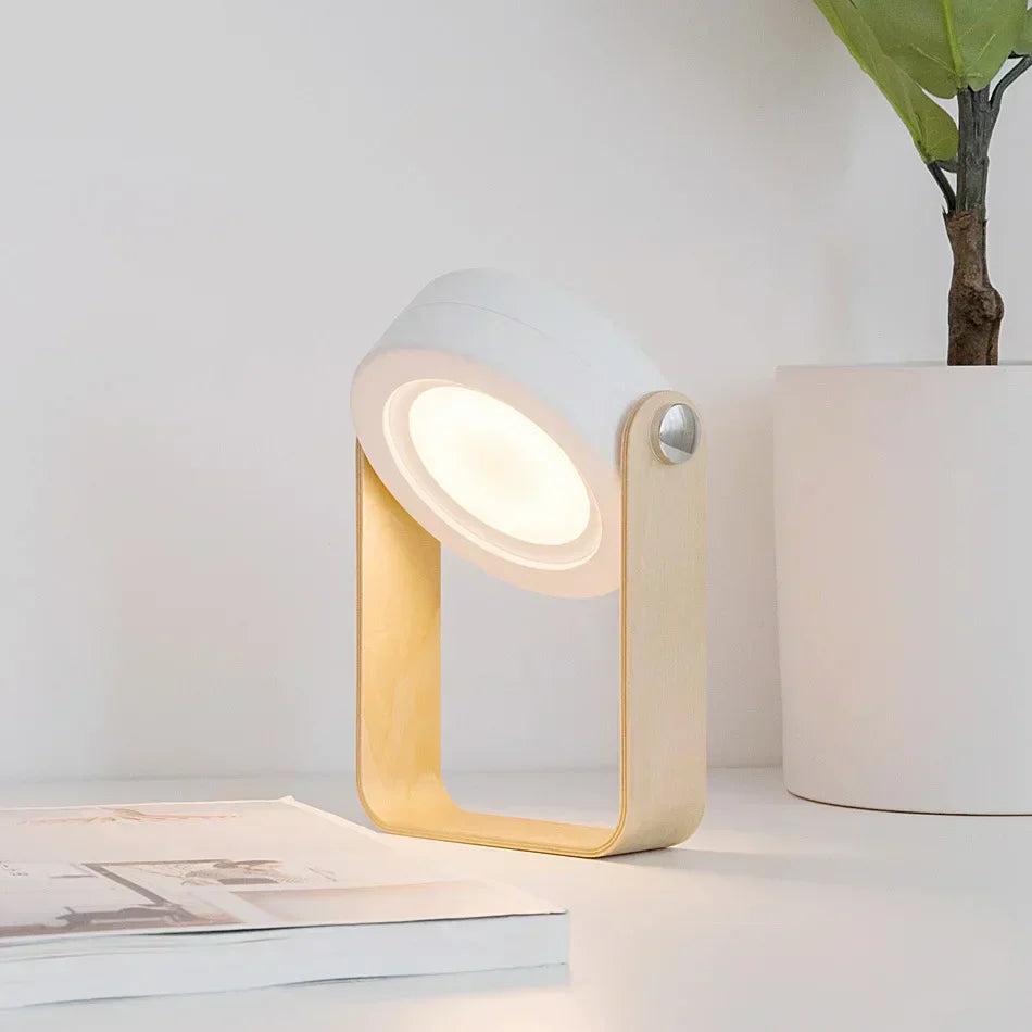 CompactGlow – Élégante Lampe de Bureau LED Pliable pour la Maison et en Déplacement
