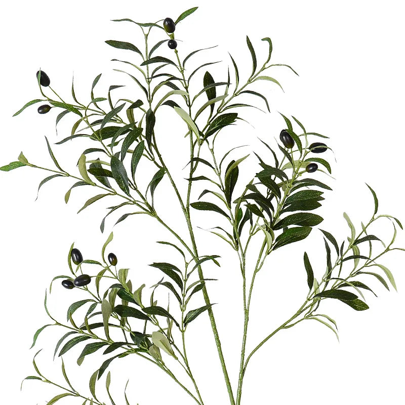 Floroux Branches d'olivier artificiels | Branches de décoration réalistes | Complément parfait pour la maison et les événements
