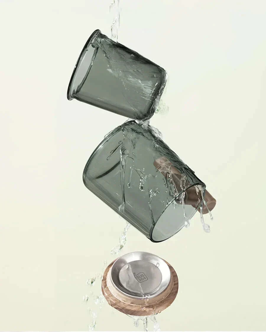 Tasse à thé en verre ultramoderne avec filtre et couvercle