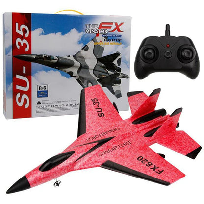 EPP Télécommande Avion de Chasse SU-35 - Avion Planeur 2.4G pour Enfants, Jouet Facile à Piloter